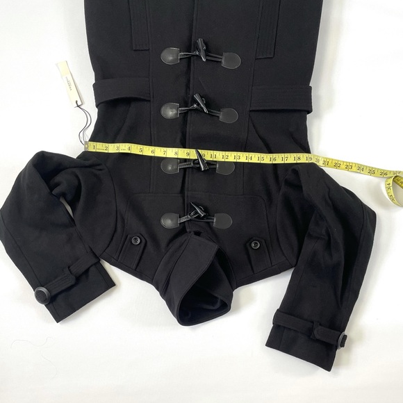 Vértigo Paris Women Classic Duffle Style Toggle Coat Size L Black Dry Clean - Picture 5 of 16